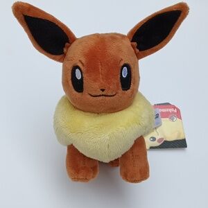 Pokemon Center Eevee legit 8" poke plush stuffed animal doll NWT.